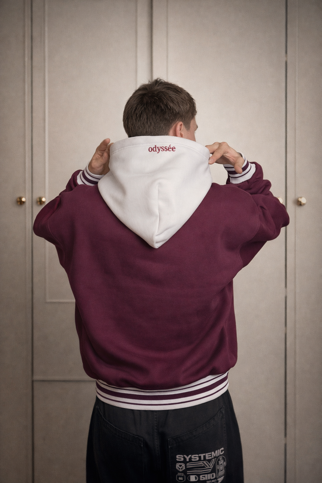 Two-tone hoodie