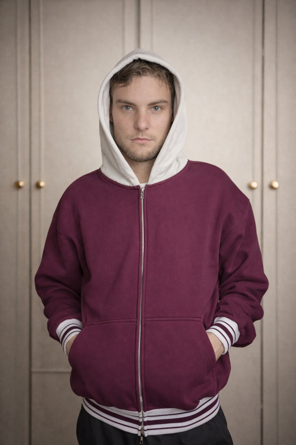 Two-tone hoodie