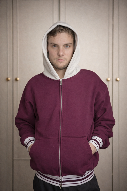 Two-tone hoodie